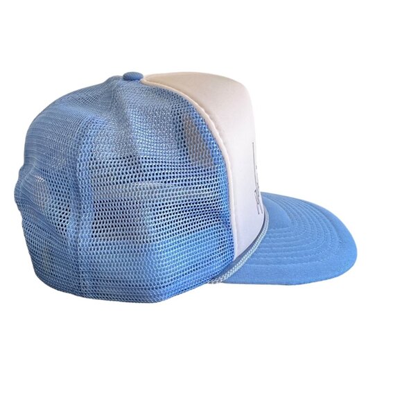 Vintage Mickey Gilley Tour 87 Trucker Hat White & Blue Mesh Adjustable Snapback - Picture 3 of 9